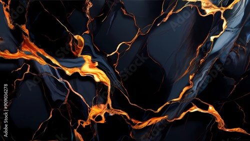 lava in the dark background photo