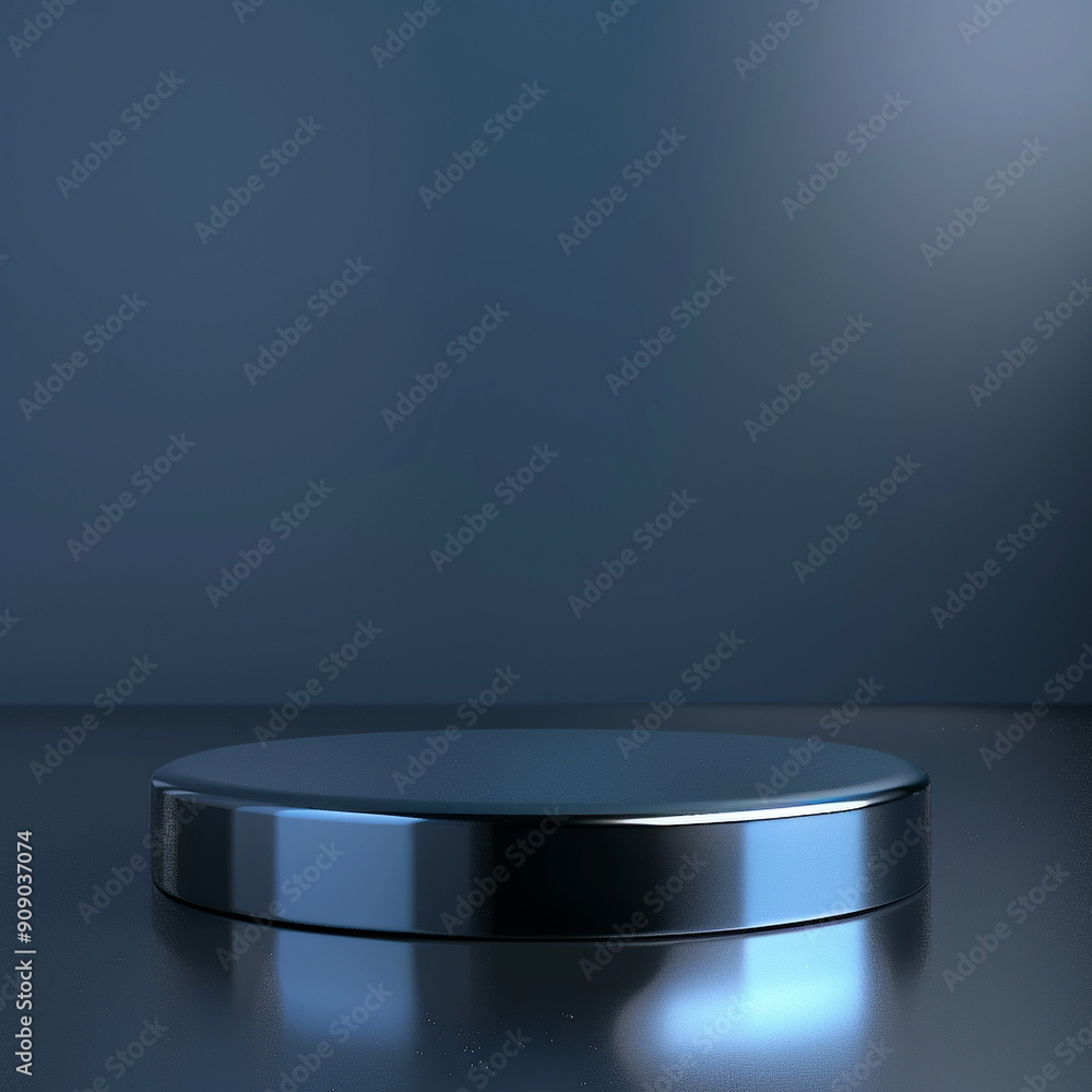 interior of a modern house with close up product display podium interior of a modern house with close up product display podium