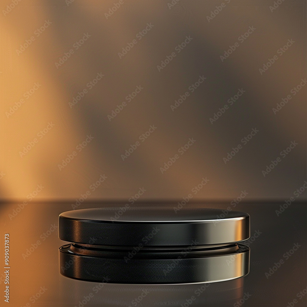 interior of a modern house with close up product display podium interior of a modern house with close up product display podium