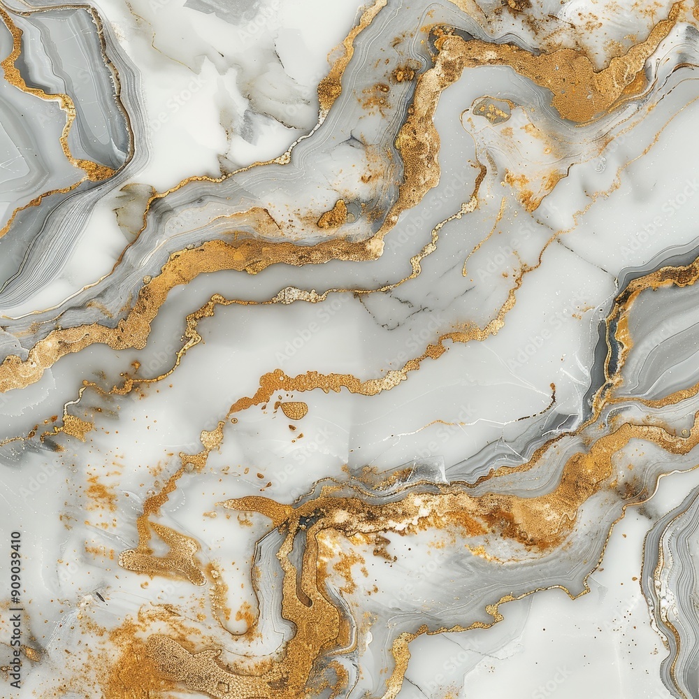 White Marble with Gold Veins and Glitter White Marble with Gold Veins and Glitter