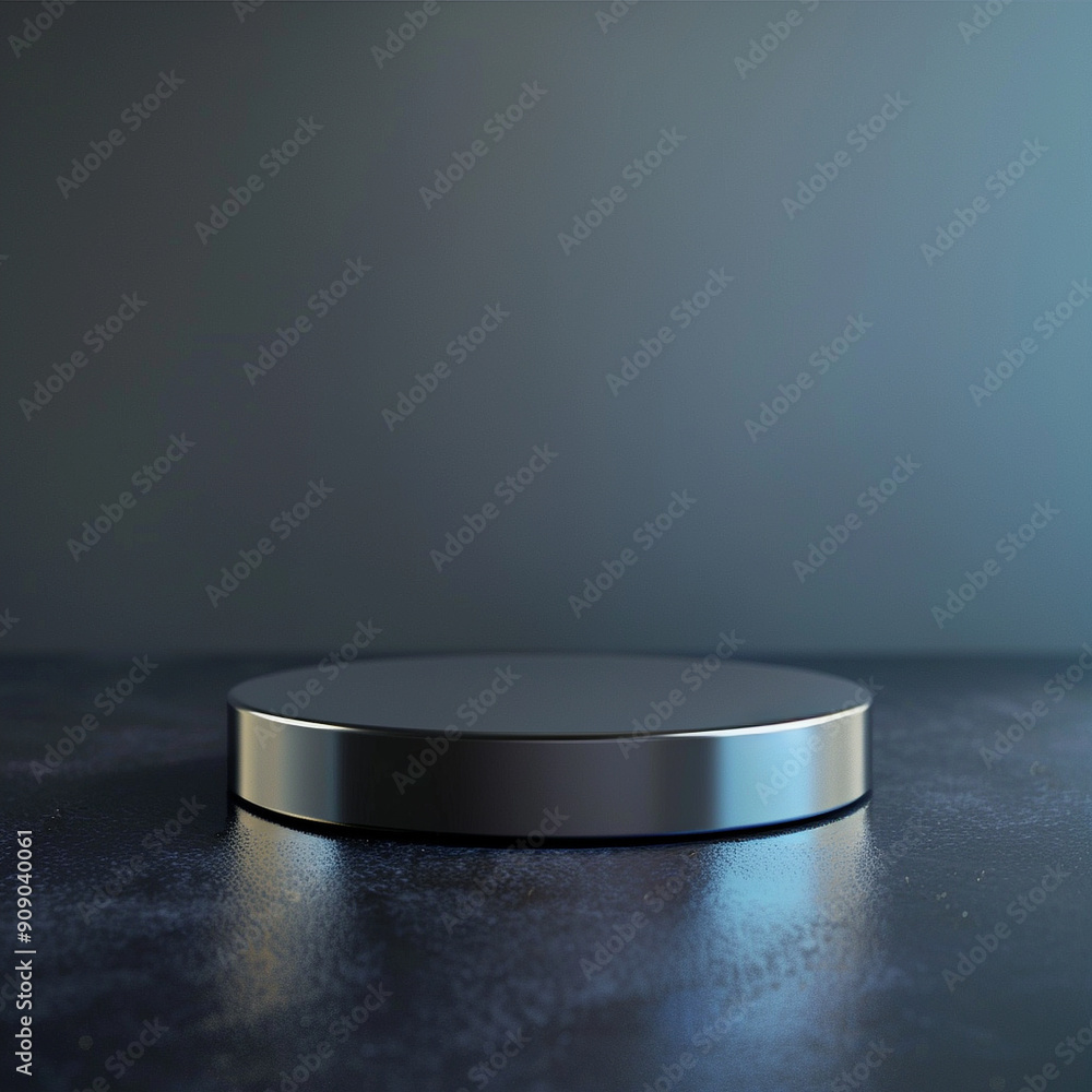 interior of a modern house with close up product display podium interior of a modern house with close up product display podium
