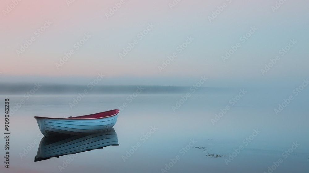 Peaceful Lake at Dawn Stillness Kissed by the First Light Background AI Generative Peaceful Lake at Dawn Stillness Kissed by the First Light Background AI Generative