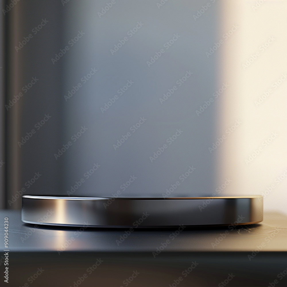 interior of a modern house with close up product display podium interior of a modern house with close up product display podium