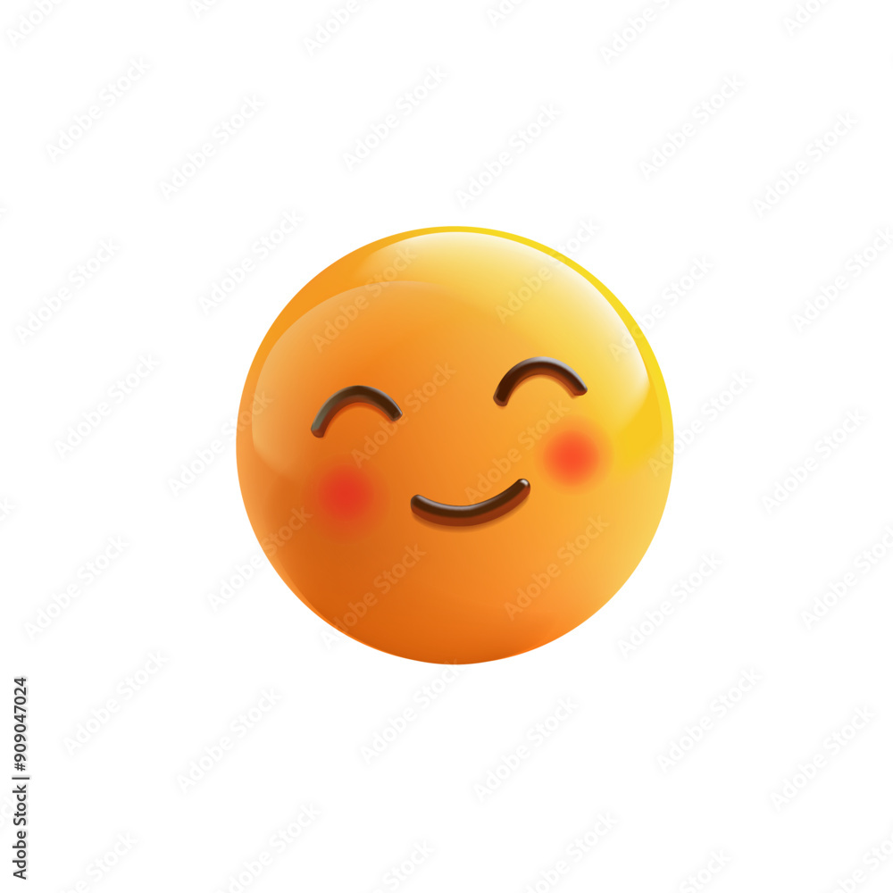 Yellow shy emoticon, red cheeks emoji. Funny, cute facial expressions, and emotions for advertising concepts. Sign, symbol, icon. Vector illustration. Yellow shy emoticon, red cheeks emoji. Funny, cute facial expressions, and emotions for advertising concepts. Sign, symbol, icon. Vector illustration.