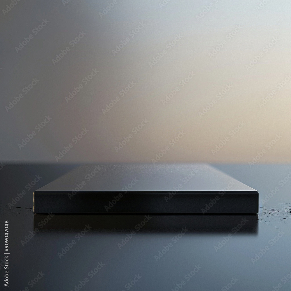 interior of a modern house with close up product display podium interior of a modern house with close up product display podium