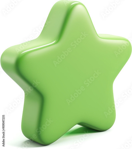 Green 3D star