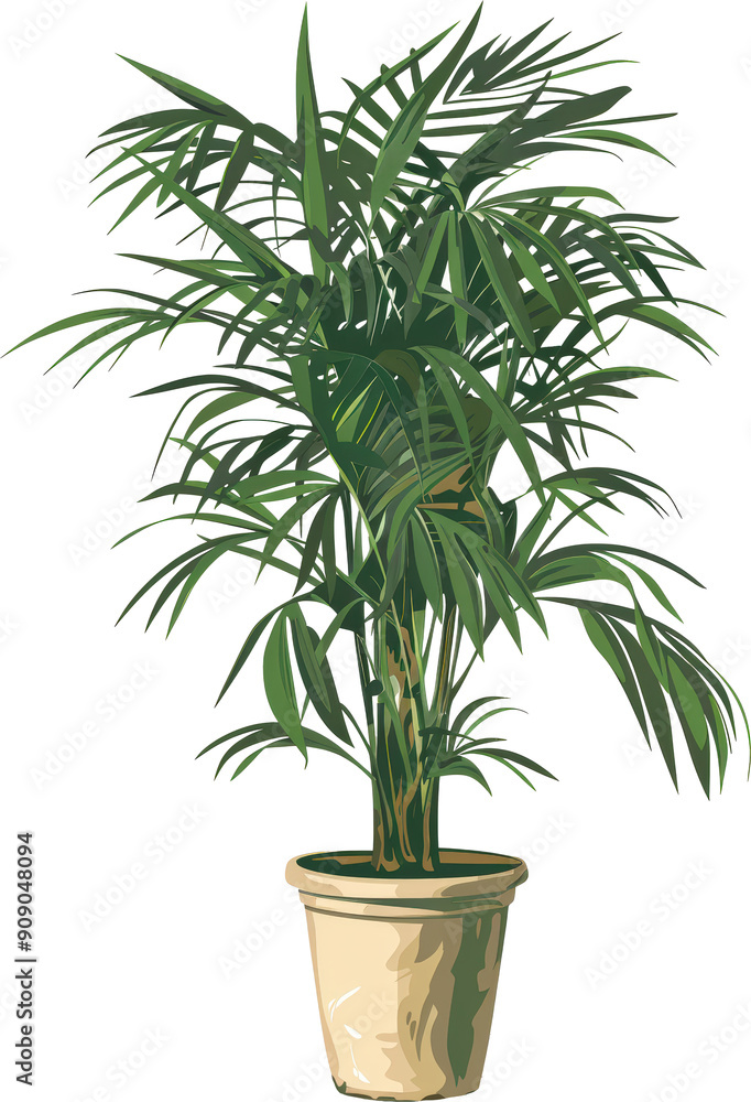 Green palm plant Green palm plant