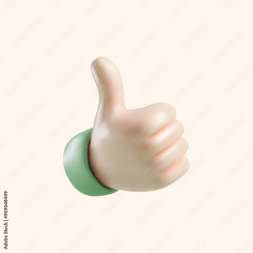 3d rendering of a human hand isolated on a white background. Realistic 3d vector illustration. 3d rendering of a human hand isolated on a white background. Realistic 3d vector illustration.