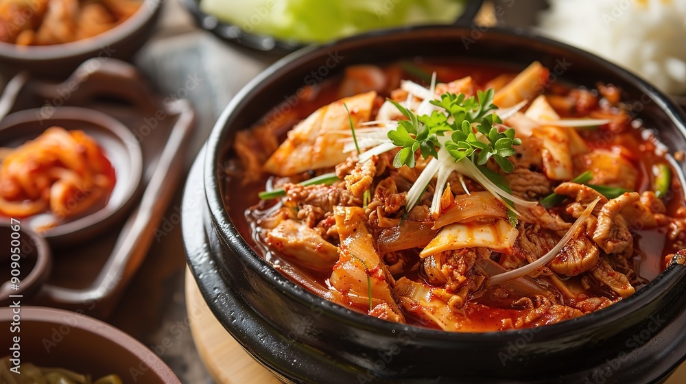 Kimchi on White Background Kimchi on White Background