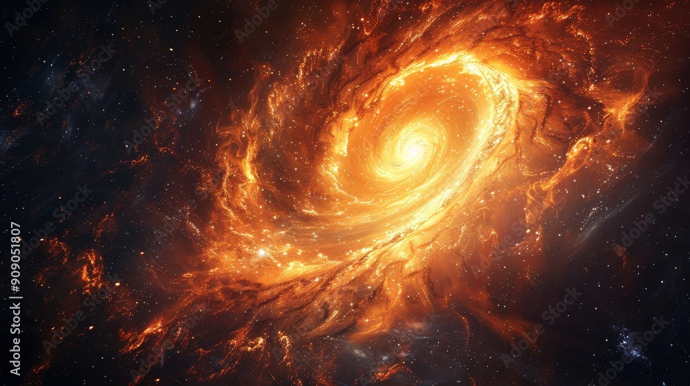 Cosmic galaxy texture with swirling stars and nebulae Cosmic galaxy texture with swirling stars and nebulae