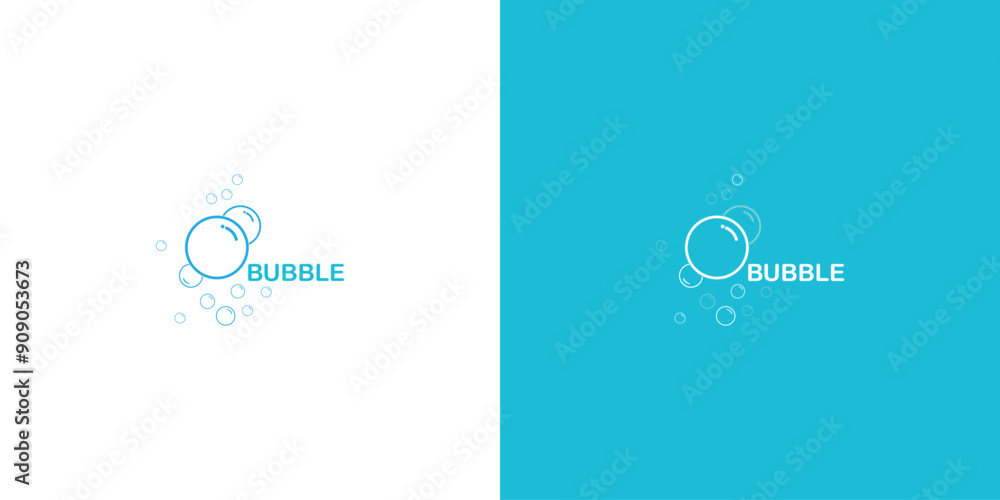 Creative bubble logo design with modern concept premium vector Creative bubble logo design with modern concept premium vector