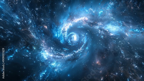 Cosmic galaxy texture with swirling stars and nebulae