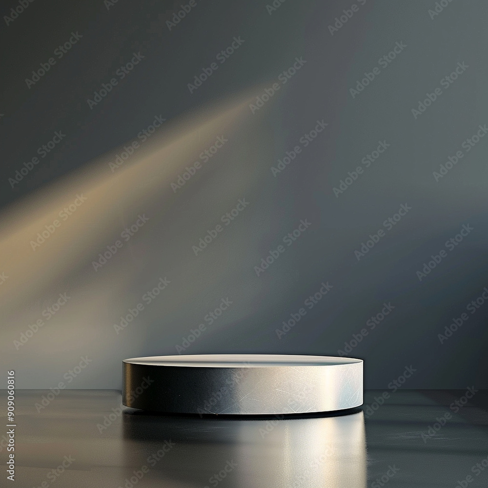 interior of a modern house with close up product display podium interior of a modern house with close up product display podium