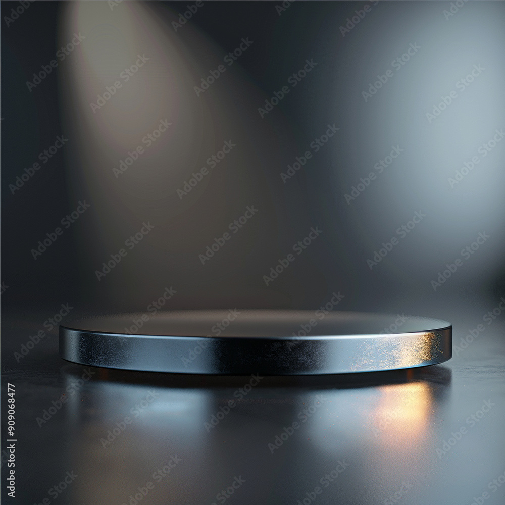 interior of a modern house with close up product display podium interior of a modern house with close up product display podium