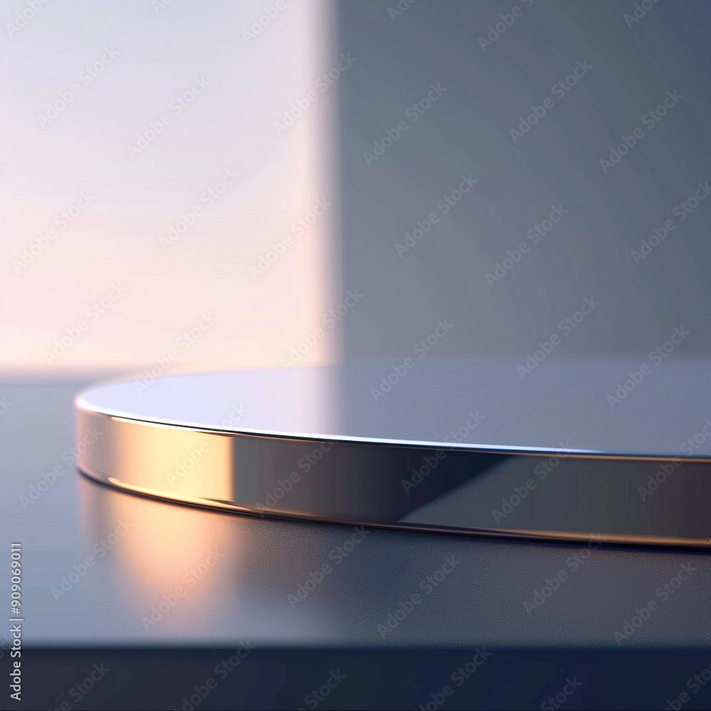 interior of a modern house with close up product display podium interior of a modern house with close up product display podium