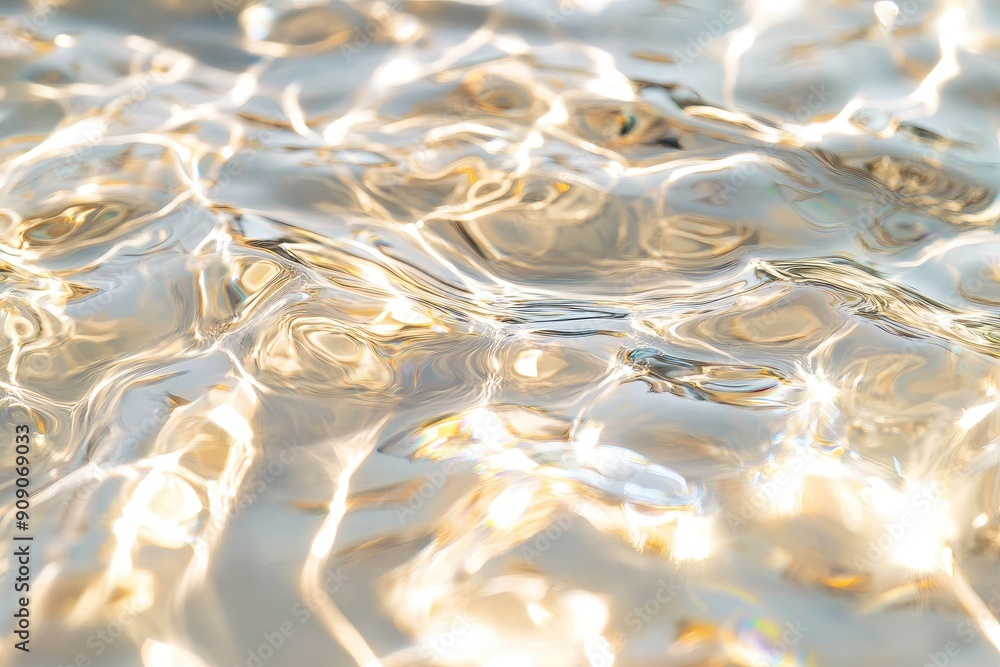 Abstract Light Reflections in Rippling Water Abstract Light Reflections in Rippling Water