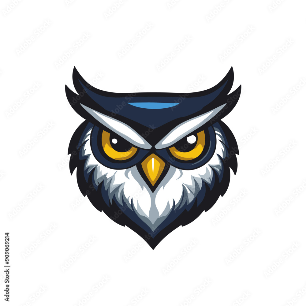 Owl vector mascot logo design with modern illustration concept style for badge, emblem and tshirt printing. Owl illustration for sport and esport team logotype. Owl sticker Owl vector mascot logo design with modern illustration concept style for badge, emblem and tshirt printing. Owl illustration for sport and esport team logotype. Owl sticker