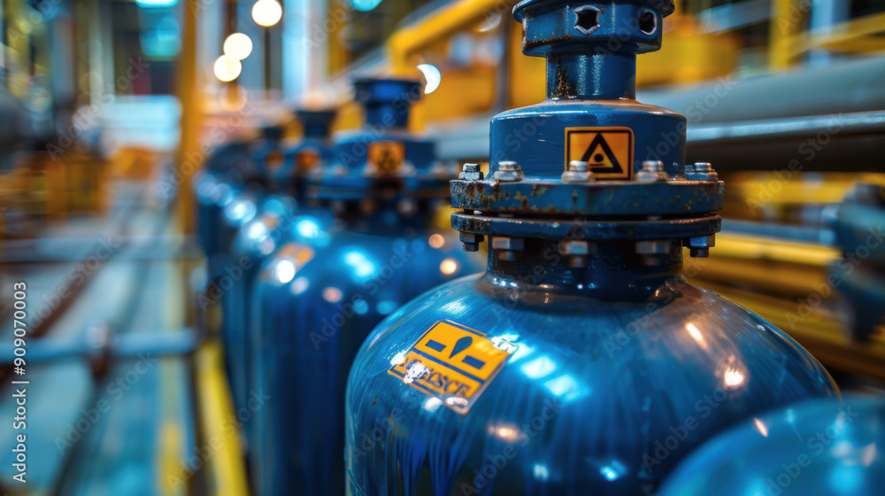 Close-up of industrial valves in a manufacturing plant, showcasing engineering, technology, and industrial equipment. Close-up of industrial valves in a manufacturing plant, showcasing engineering, technology, and industrial equipment.