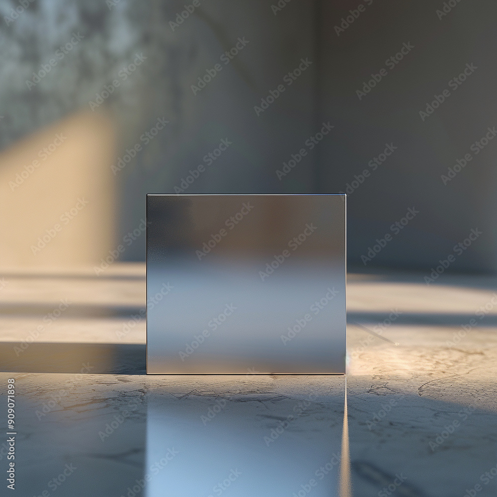 interior of a modern house with close up product display podium interior of a modern house with close up product display podium