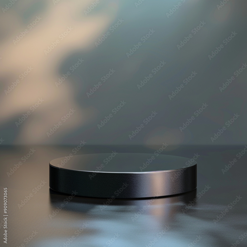 interior of a modern house with close up product display podium interior of a modern house with close up product display podium