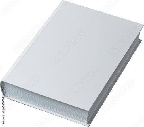 Blank white book