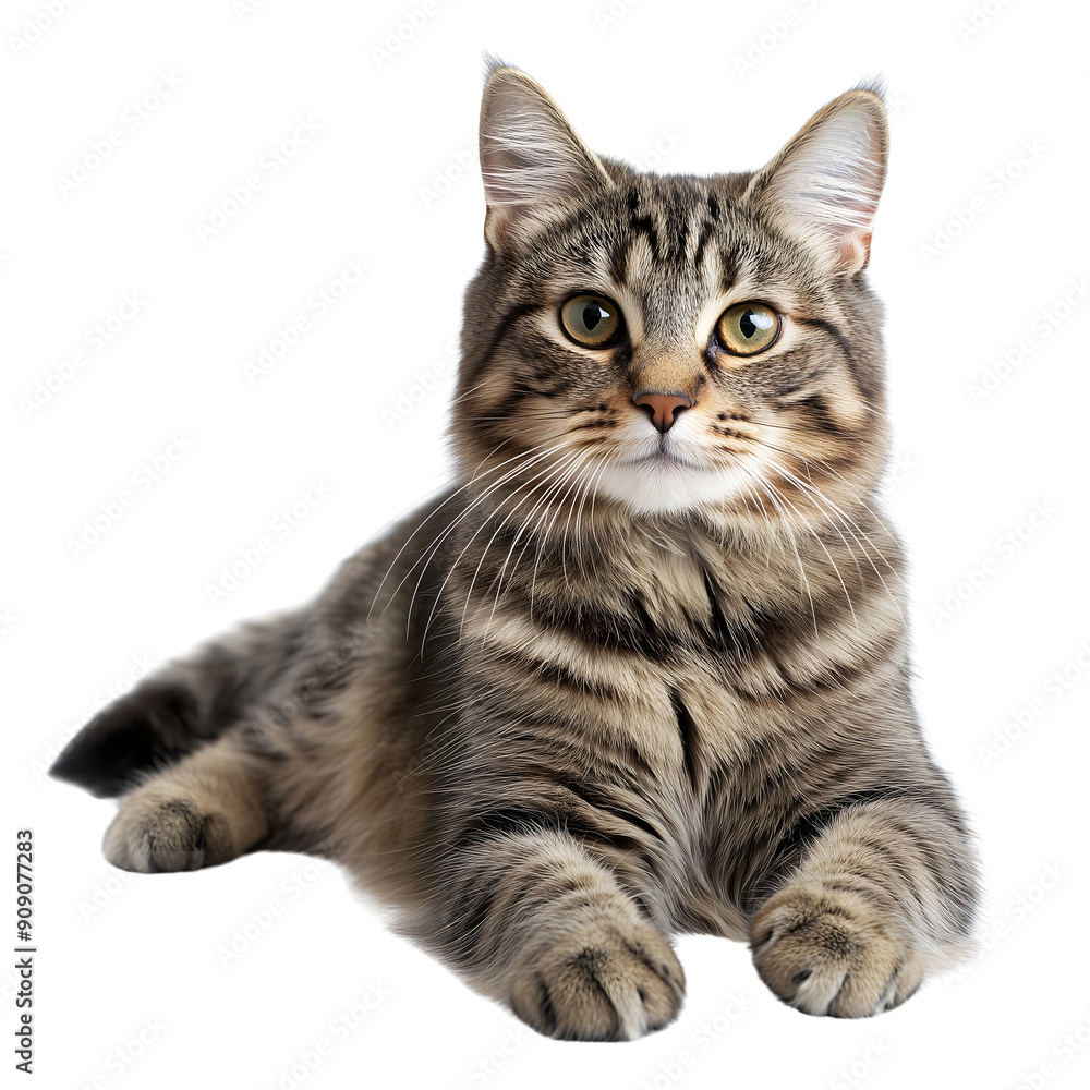 American Bobtail short hair kitten sitting, isolated on transparent backgound. American Bobtail short hair kitten sitting, isolated on transparent backgound.
