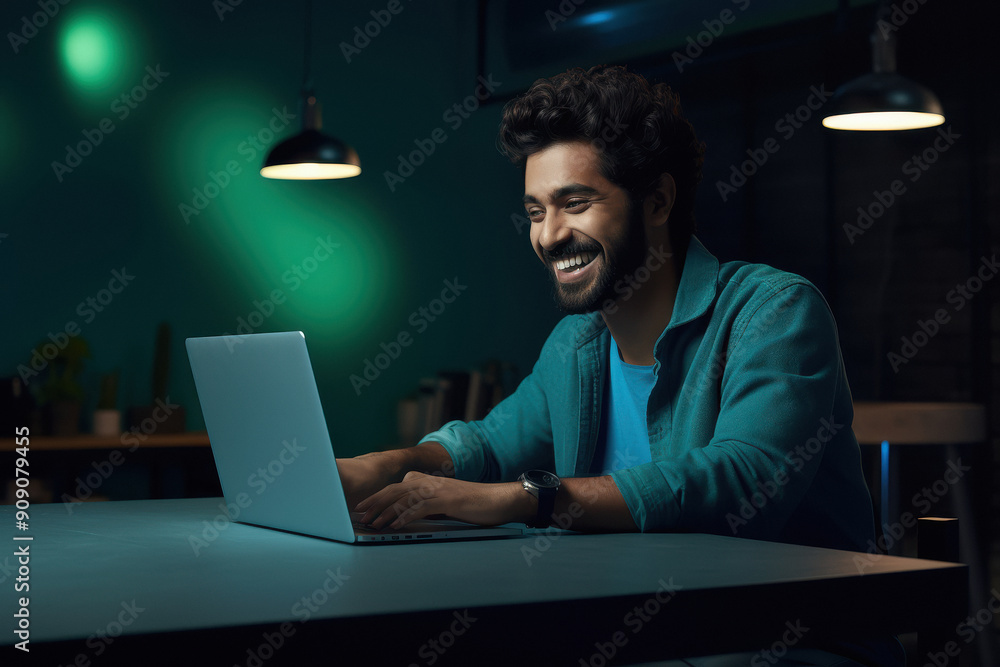 information technology consultant working on his laptop. information technology consultant working on his laptop.