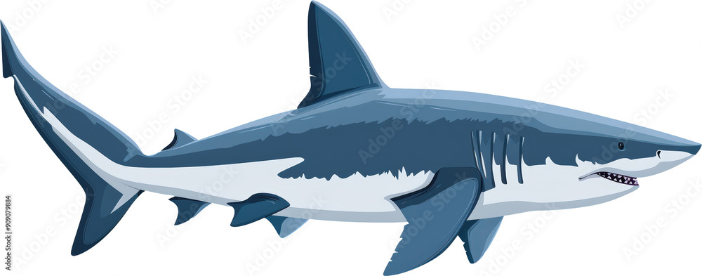 Naklejka premium Great White Shark