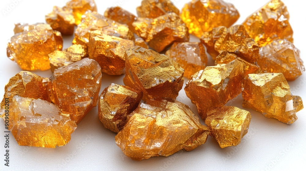 Glorious shards of amber glowing under bright sunlight, showcasing natural beauty Glorious shards of amber glowing under bright sunlight, showcasing natural beauty