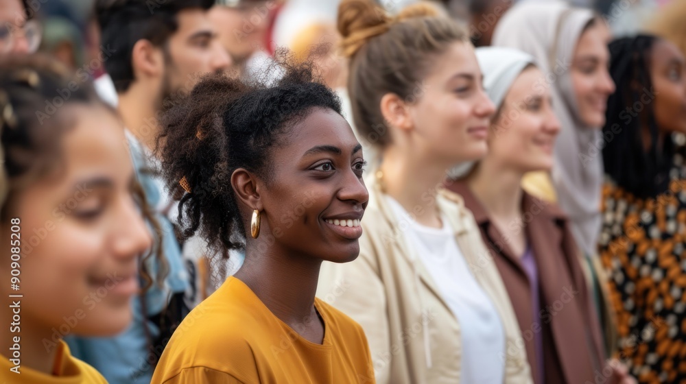 Obraz premium A community event with people from various cultural backgrounds