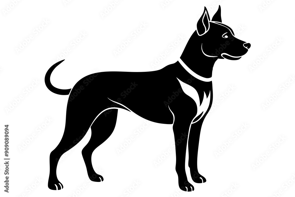 A Cute dog vector art in white background illustration. A Cute dog vector art in white background illustration.