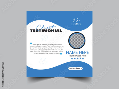 Editable Simple Corporate Client Review Client Comment or Client Feedback Template Layout Design.