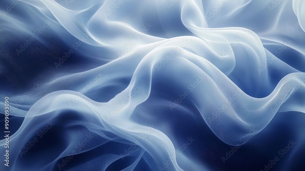 Abstract Blue and White Wavy Pattern Abstract Blue and White Wavy Pattern