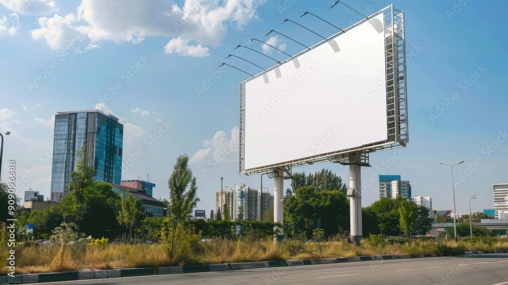 Minimalist White Billboard Near Tech Park with Space for Copy Minimalist White Billboard Near Tech Park with Space for Copy