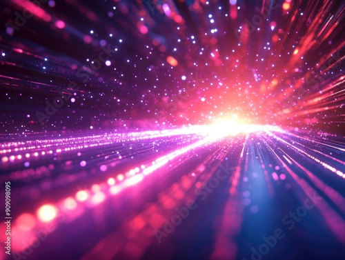 Trailing the Future  Dynamic Digital Light Beams Illuminating the Dark