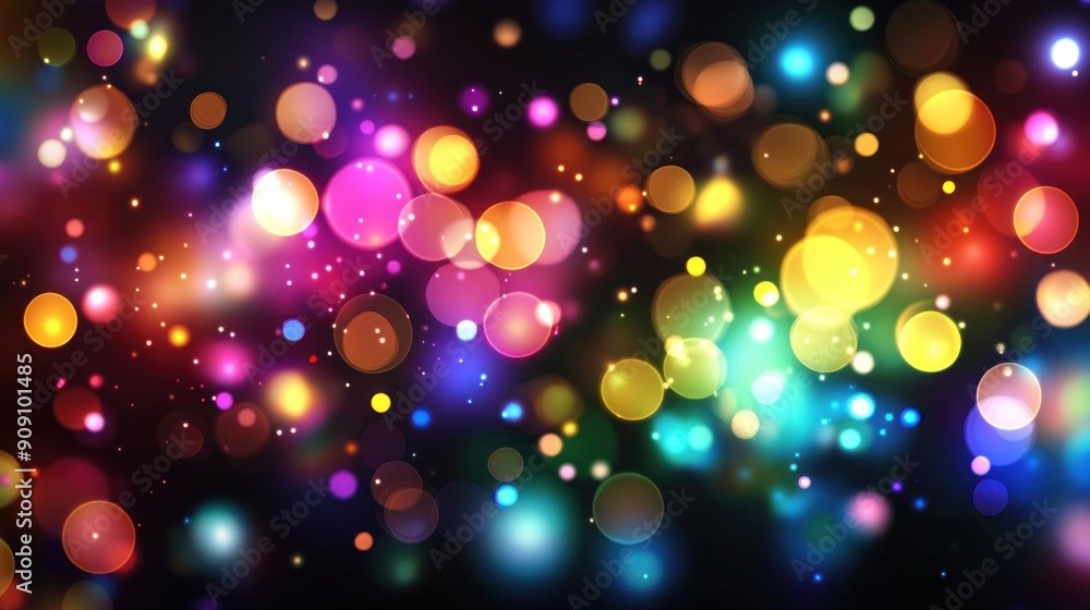 Abstract Background with Defocused Colorful Lights Abstract Background with Defocused Colorful Lights