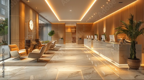 Modern Hotel Lobby Interior Design