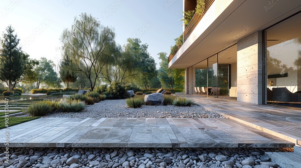 Modern House with a Beautiful Garden Modern House with a Beautiful Garden