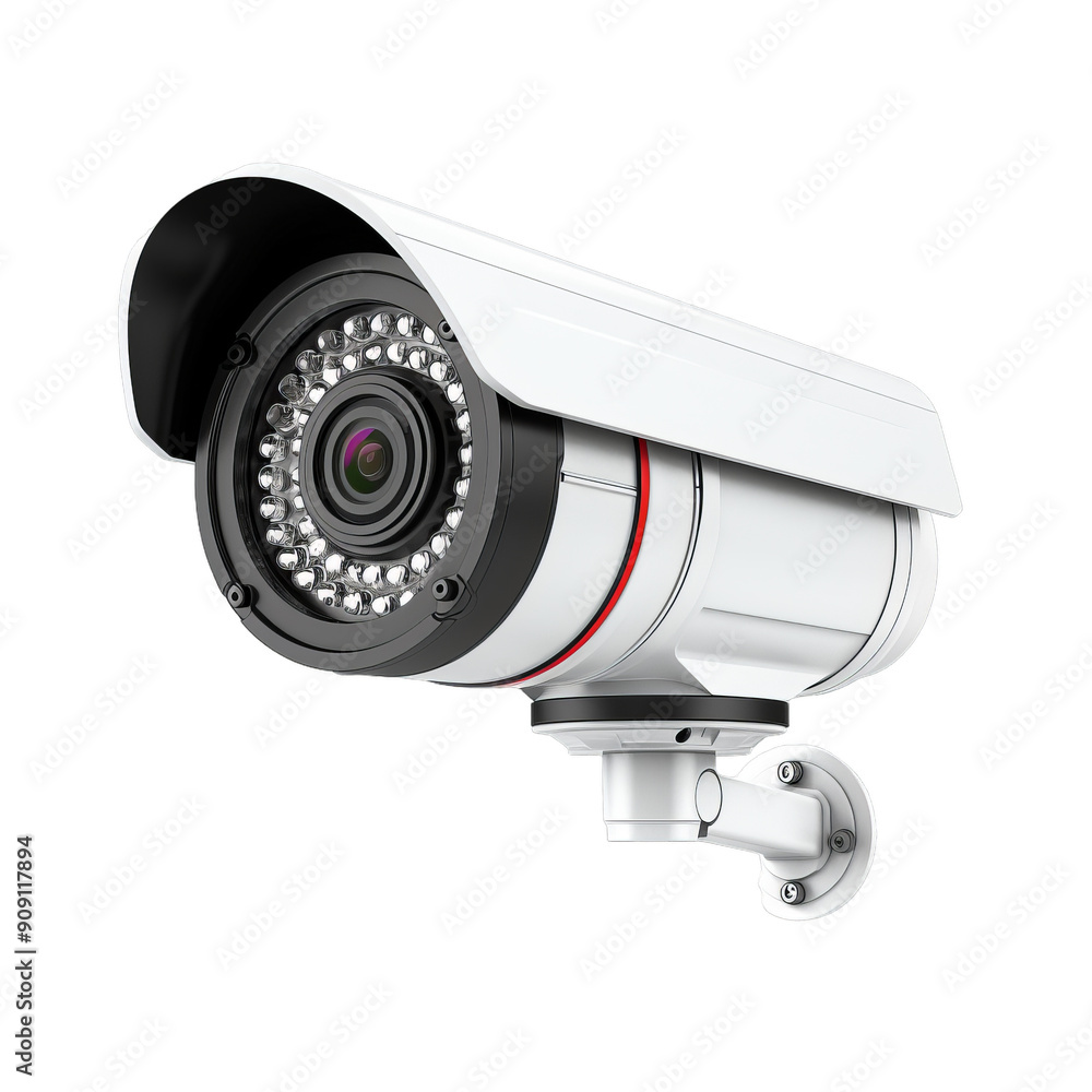 Wall CCTV, security camera on transparent background Wall CCTV, security camera on transparent background
