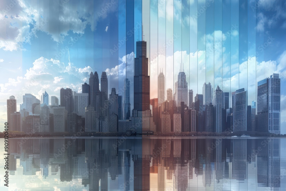 A Multi-Layered View of Chicago's Skyscrapers A Multi-Layered View of Chicago's Skyscrapers