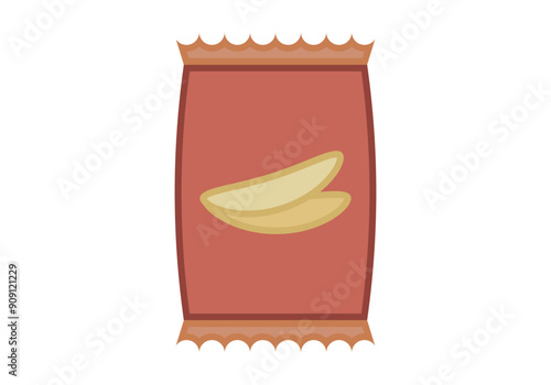 Bolsa roja de patatas fritas
