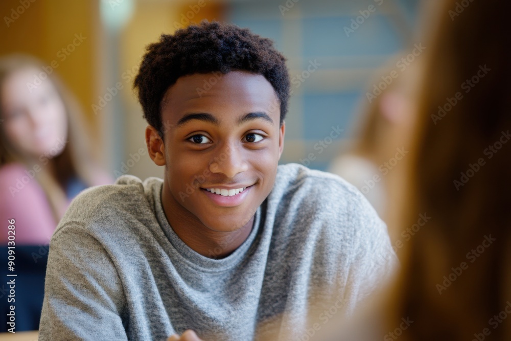 Local youth mentoring program diverse pairs in conversation, with copy space Local youth mentoring program diverse pairs in conversation, with copy space
