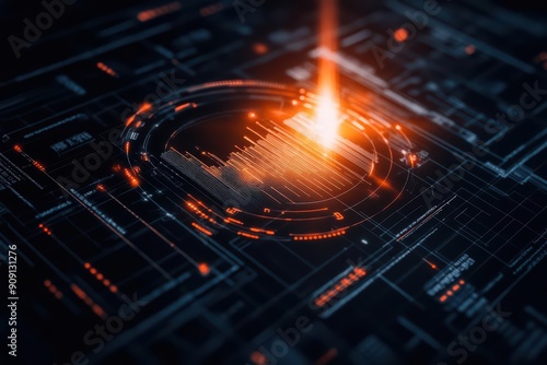Business development concept depicted in an ultramodern supernatural scene