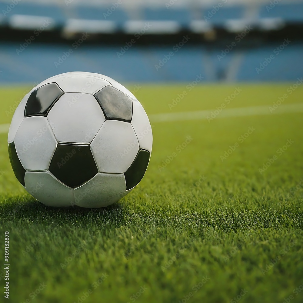 Fototapeta premium Close up shot of Soccer ball