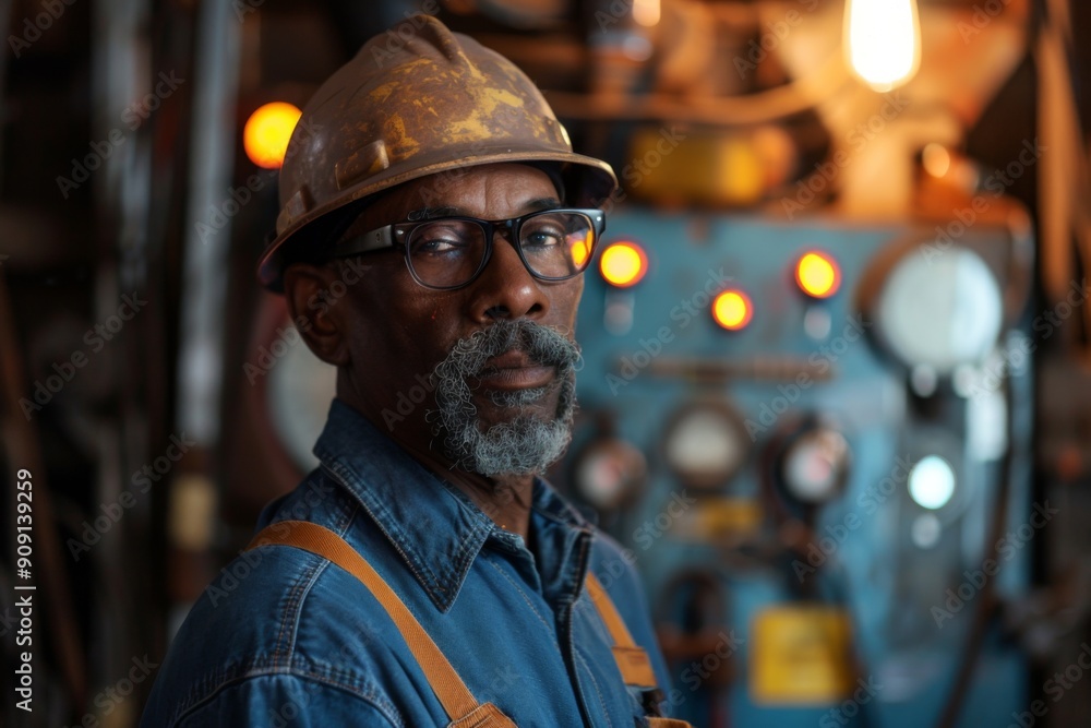 Portrait of a middle aged male plumber Portrait of a middle aged male plumber