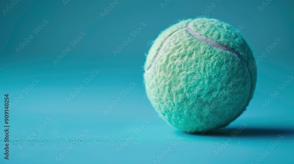 tennis ball against a single color background. with generative ai tennis ball against a single color background. with generative ai