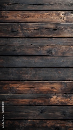 A wall of dark wood with different textures and tones  creating an elegant background for product photography