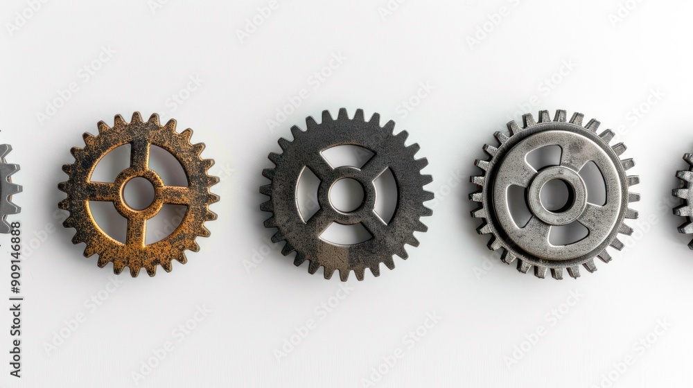 Conceptual image of gears turning, indicating progress. Conceptual image of gears turning, indicating progress.