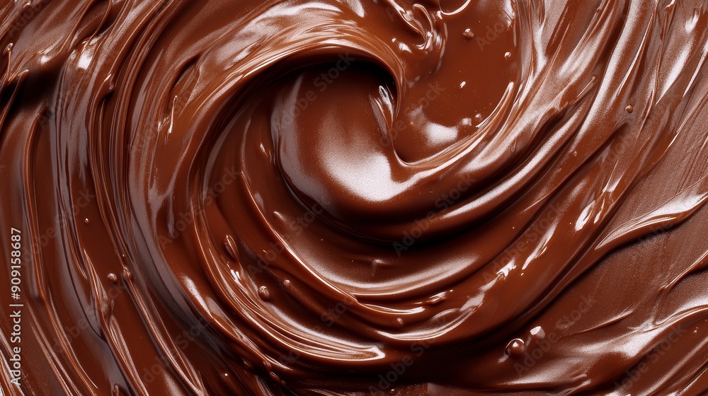 Chocolate background. Melted chocolate swirl texture Chocolate background. Melted chocolate swirl texture