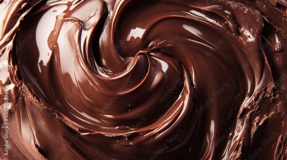 Chocolate background. Melted chocolate swirl texture Chocolate background. Melted chocolate swirl texture